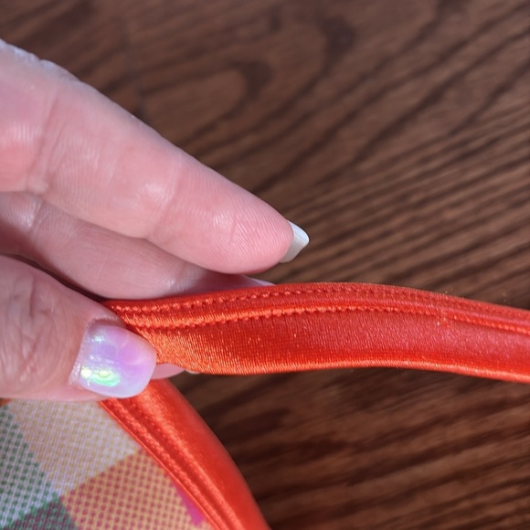 Cacique intimates Plaid underwire plunge Bra light padded cotton spandex 42D - Picture 6 of 10